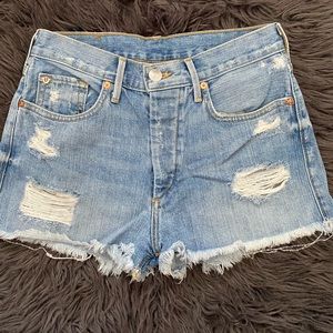 True Religion High Waisted Shorts